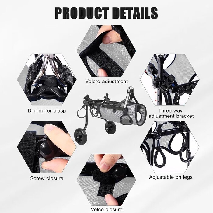 Chariot roulant pour chien handicapé - Taille S - Jusqu'à -33%