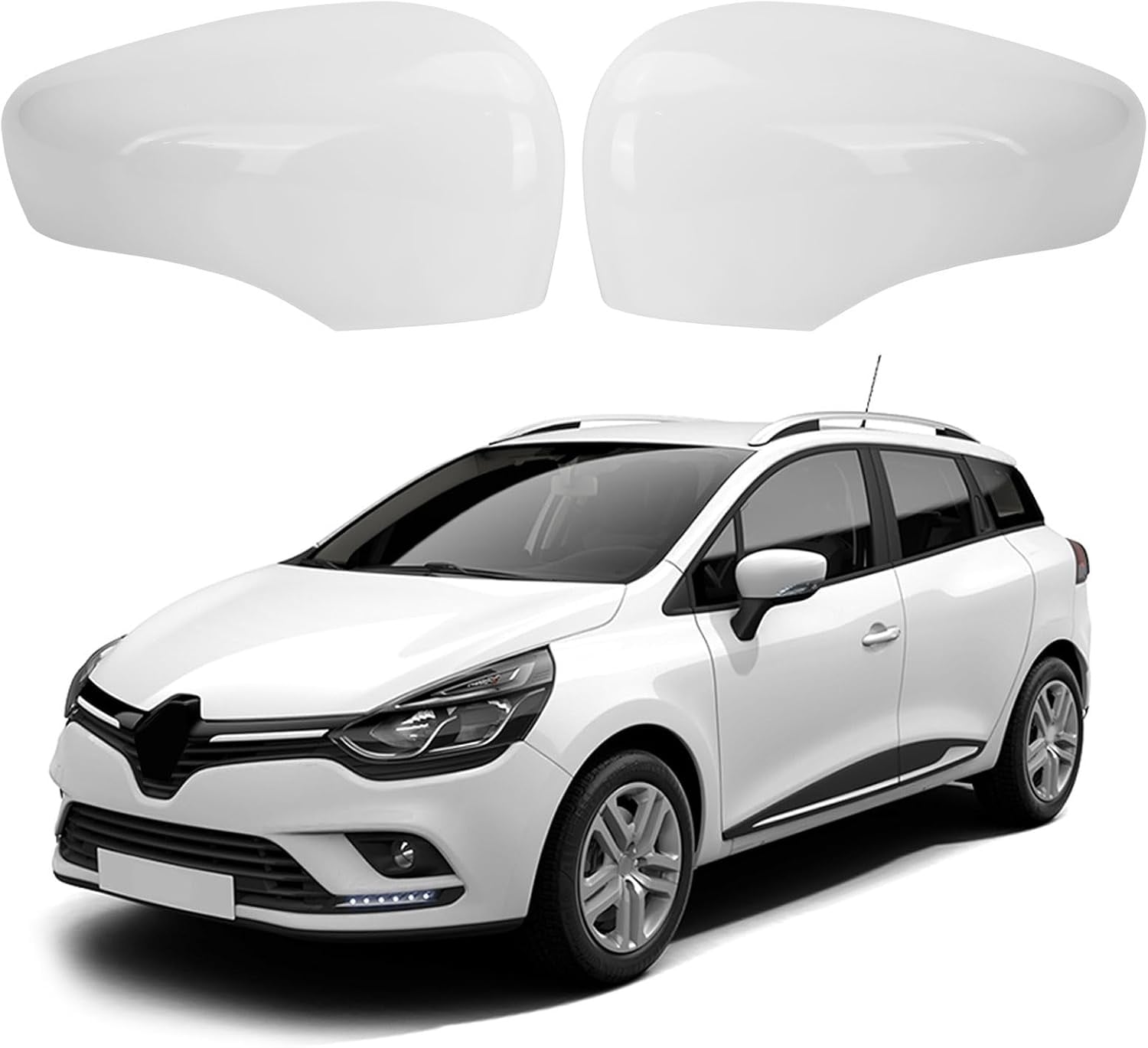 Coques de rétroviseurs pour Renault - ABS Blanc - Jusqu'à 28% de remise