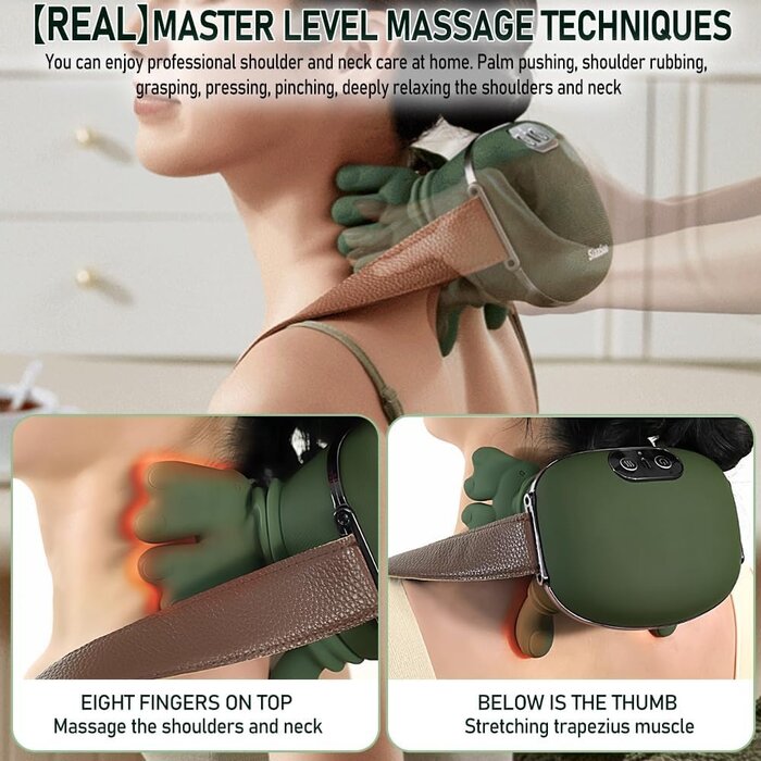 Appareil de massage shiatsu sans fil 4D - Jusqu'à 33% de réduction