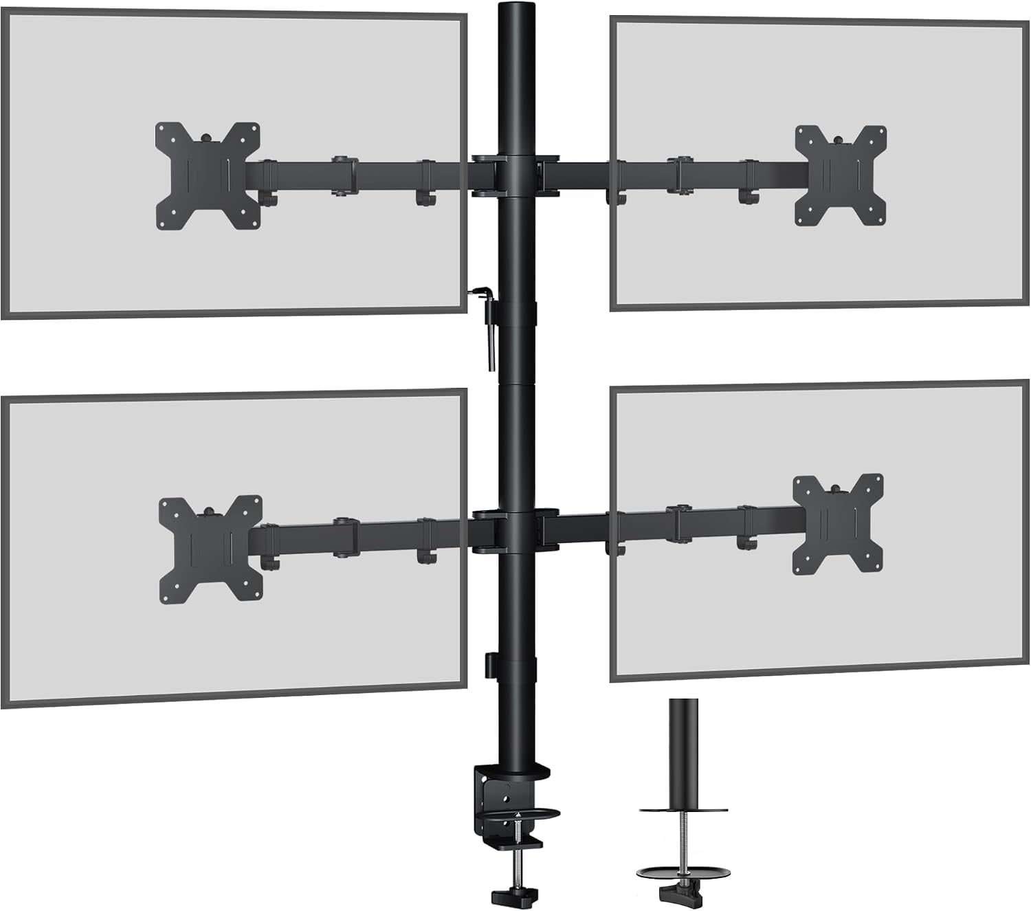 Support bureau 4 écrans 13-27" articulé - Jusqu'à -33% sur l'outlet
