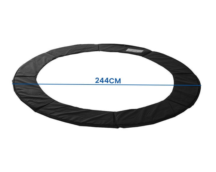 Coussin de protection trampoline 244 cm - Noir - Jusqu'à -33%