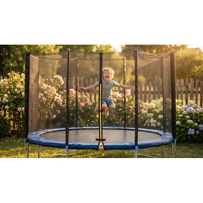Filet de sécurité trampoline 366 cm - 8 poteaux - Jusqu'à 33% de remise
