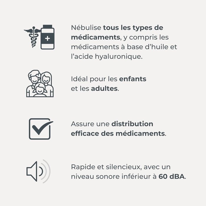Nébuliseur à piston haute performance - Jusqu'à 33% de remise