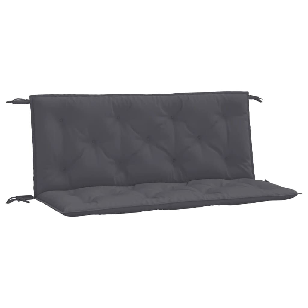 Lot de 2 coussins de banc de jardin 120x50cm, anthracite - Jusqu'à -32%