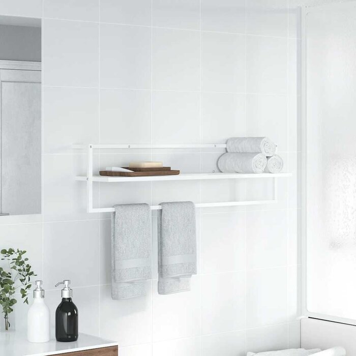 Vidaxl Porte-serviettes mural en fer blanc - Jusqu'à -49%