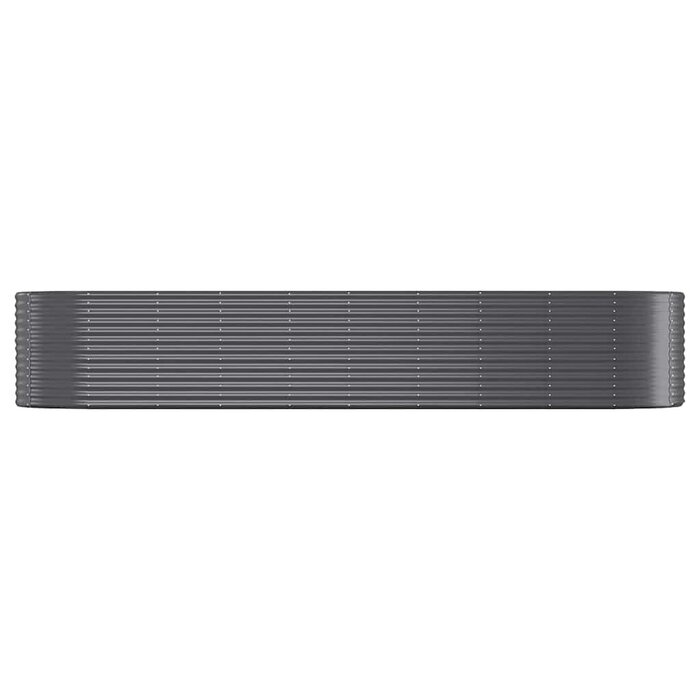 Bac à fleurs surélevé ovale en acier anthracite 396cm - Jusqu'à 35% de remise