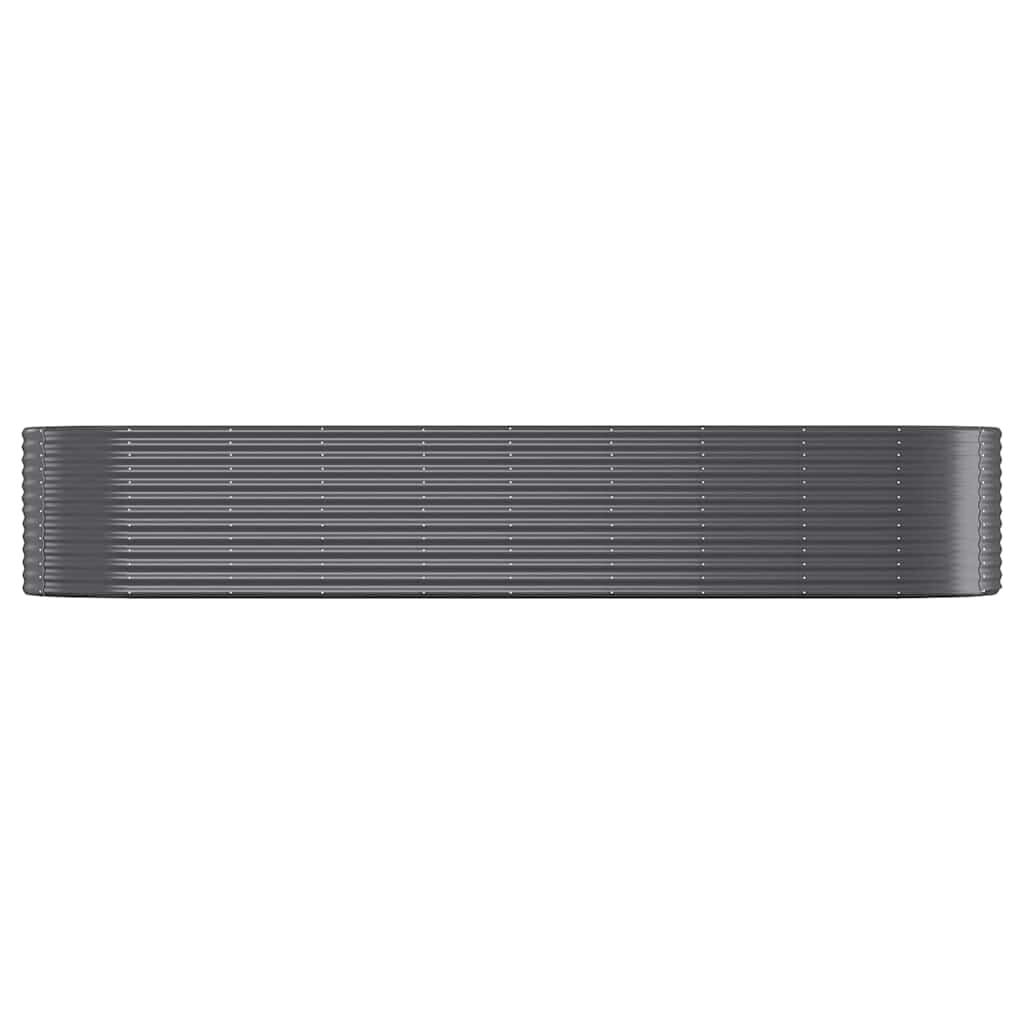 Bac à fleurs surélevé ovale en acier anthracite 396cm - Jusqu'à 35% de remise