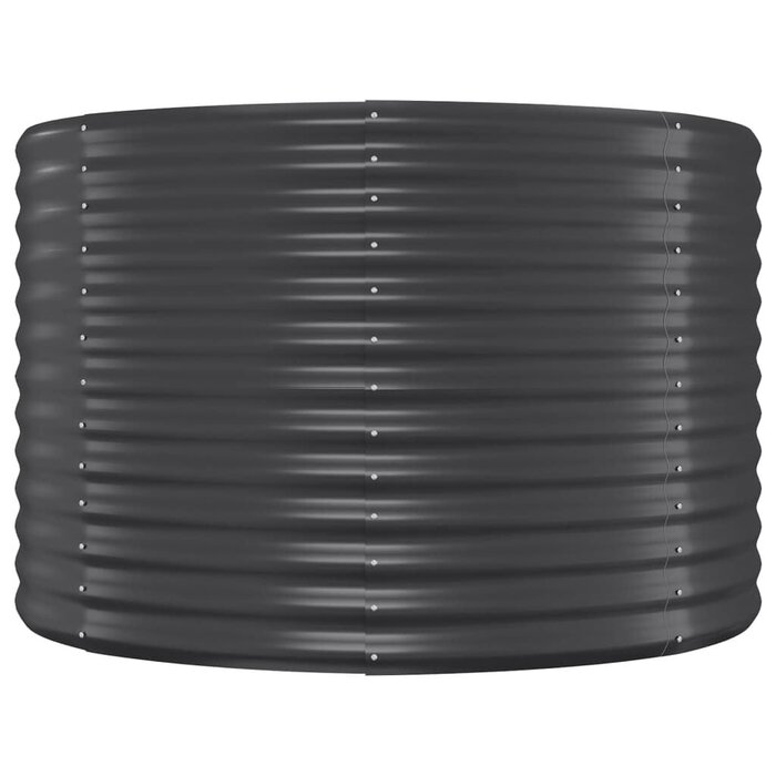 Bac à fleurs surélevé ovale en acier anthracite 396cm - Jusqu'à 35% de remise