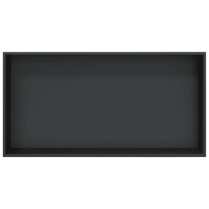 Niche de douche encastrable 62x32cm - Acier noir mat - Jusqu'à 29% de réduction