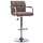 Tabouret de bar réglable en tissu taupe - Jusqu'à 34 % de réduction