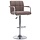 Tabouret de bar réglable en tissu taupe - Jusqu'à 34 % de réduction