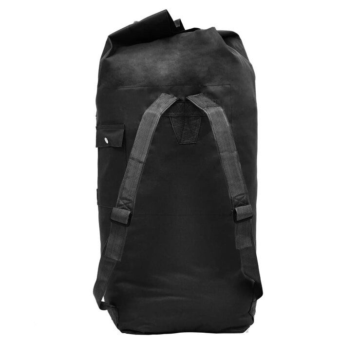 Vidaxl Sac de voyage style militaire 85 L - Noir - Jusqu'à -28% de remise
