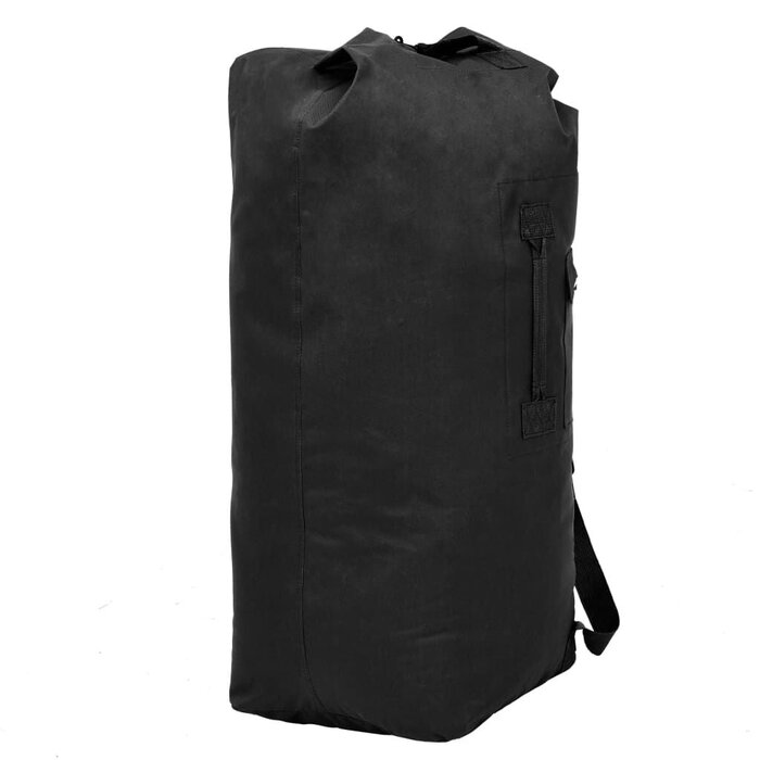 Vidaxl Sac de voyage style militaire 85 L - Noir - Jusqu'à -28% de remise