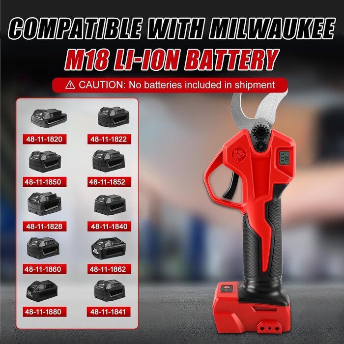 Sécateur électrique sans fil 30 mm - Compatible 18V - Jusqu'à -29% d'économie