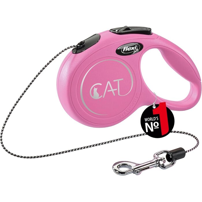 Laisse rétractable rose pour chien 8m - Jusqu'à 27% de remise