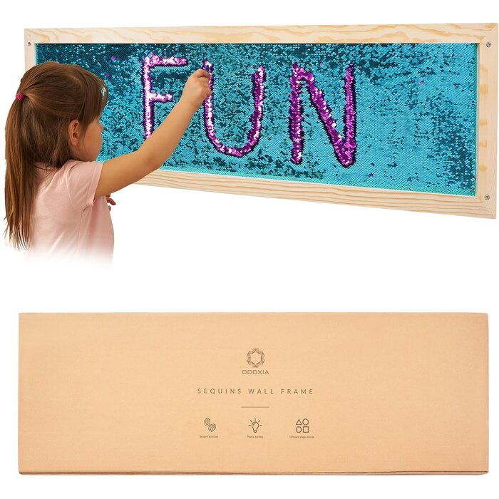 Panneau mural sensoriel à paillettes - Grand format - Jusqu'à 29% de remise