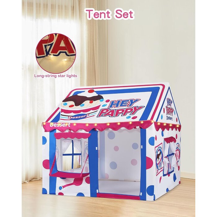 Tente de jeu enfant thème pâtisserie - 123x100x123 cm - Jusqu'à -27%