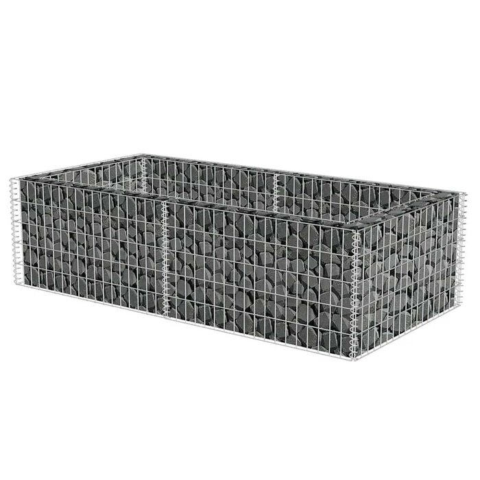 Vidaxl Jardinière gabion acier galvanisé 180x90cm - Jusqu'à -34%
