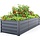 Bac de jardinage surélevé en métal 240cm - Anthracite - Jusqu'à -34%