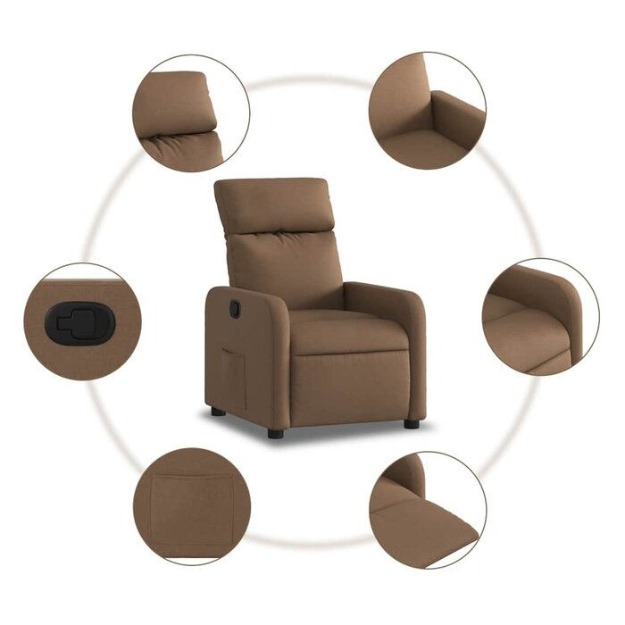 Vidaxl Fauteuil Inclinable Marron - Confort Optimal - Jusqu'à -35%