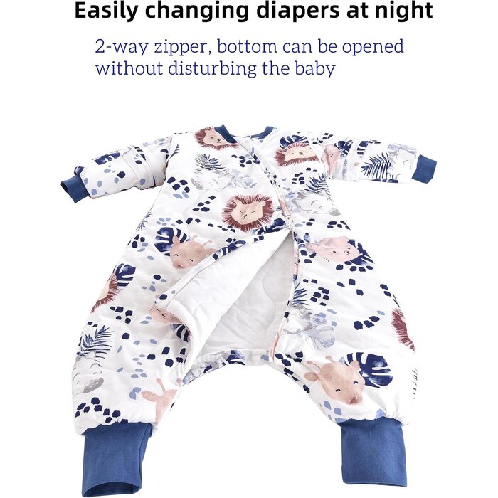 Gigoteuse d'hiver avec pieds - Imprimé Animalier - Jusqu'à -60%