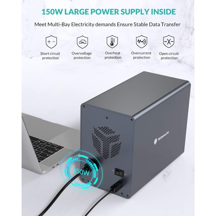 Boîtier externe 5 baies 90 To - USB 3.0 - Jusqu'à -30% sur votre stockage