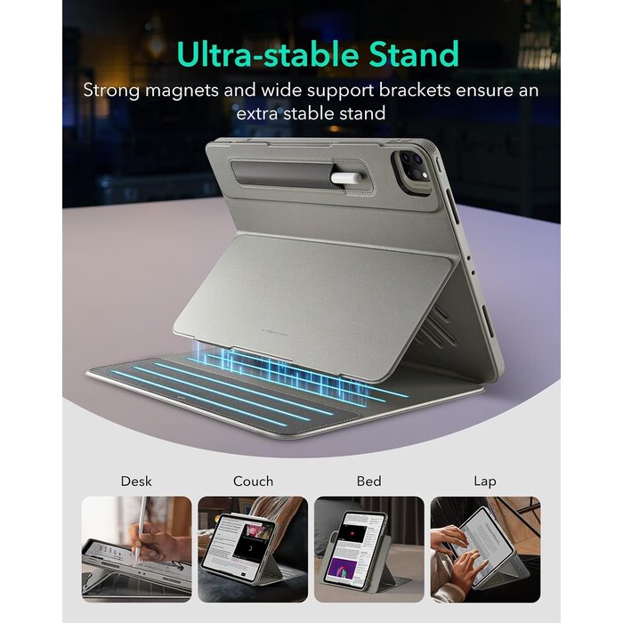 Étui magnétique pour iPad Pro 12,9" - 9 angles - Jusqu'à 29% de réduction
