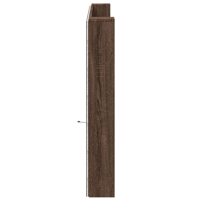 Vidaxl Tête de lit avec LED et rangement - Chêne marron - Jusqu'à -34%