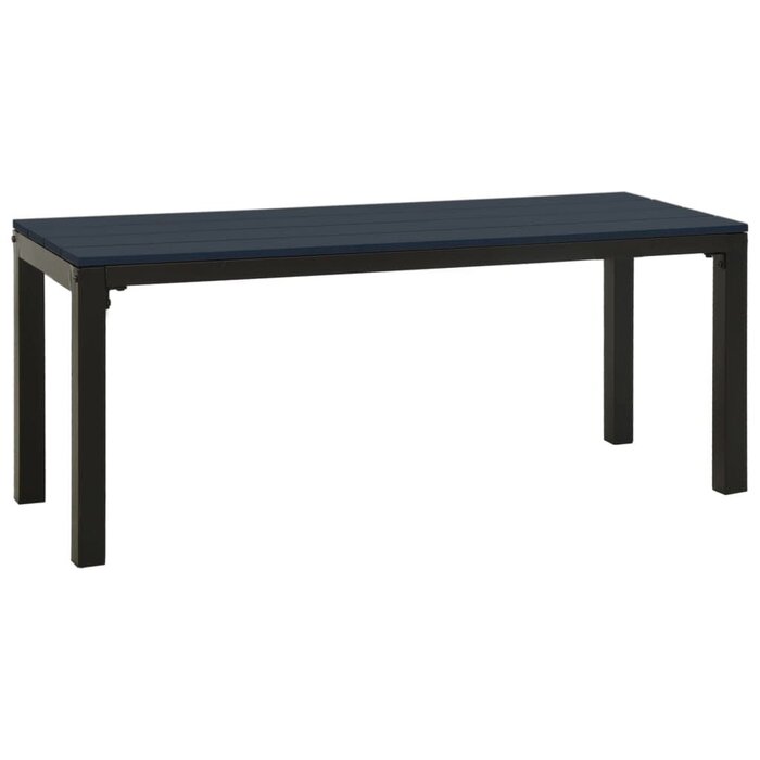 Vidaxl Banc de jardin 110 cm acier et WPC noir - jusqu'à 34 % de remise