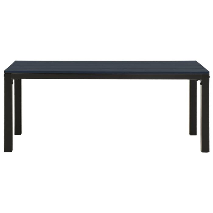 Vidaxl Banc de jardin 110 cm acier et WPC noir - jusqu'à 34 % de remise