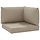 Lot de 3 coussins de palette taupe - Jusqu'à 78% de réduction