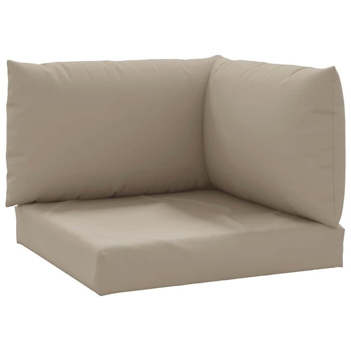 Vidaxl Lot de 3 coussins de palette taupe - Jusqu'à 78% de réduction