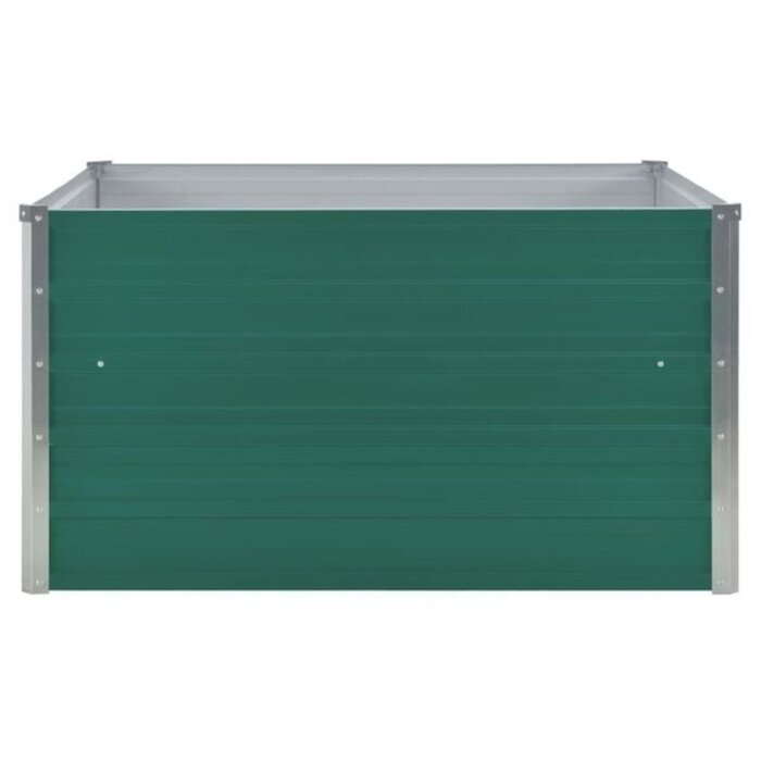 Vidaxl Jardinière surélevée en acier galvanisé 100x100x45cm - Jusqu'à 32% de remise
