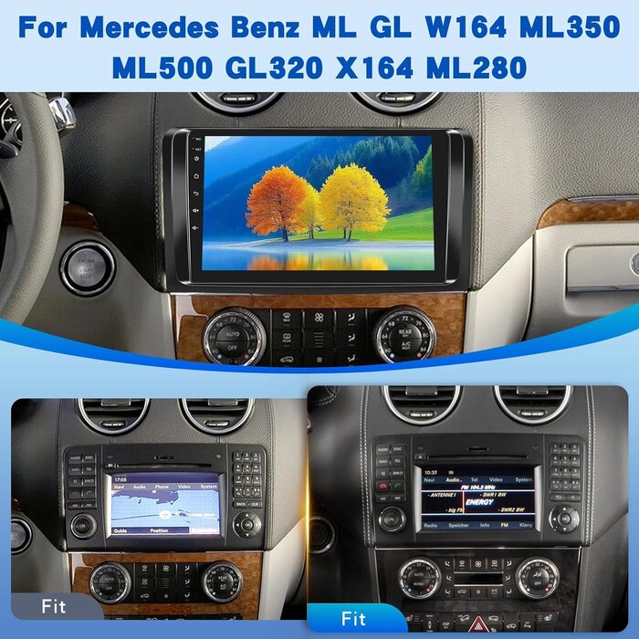Autoradio Android 9" pour Mercedes ML/GL - Jusqu'à 30% de remise