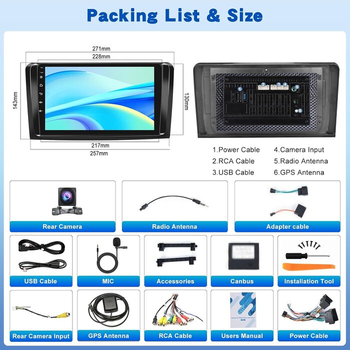 Autoradio Android 9" pour Mercedes ML/GL - Jusqu'à 30% de remise