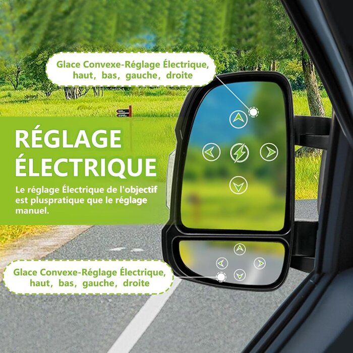 Rétroviseur gauche électrique pour Jumper Ducato Boxer - Jusqu'à 34% de remise