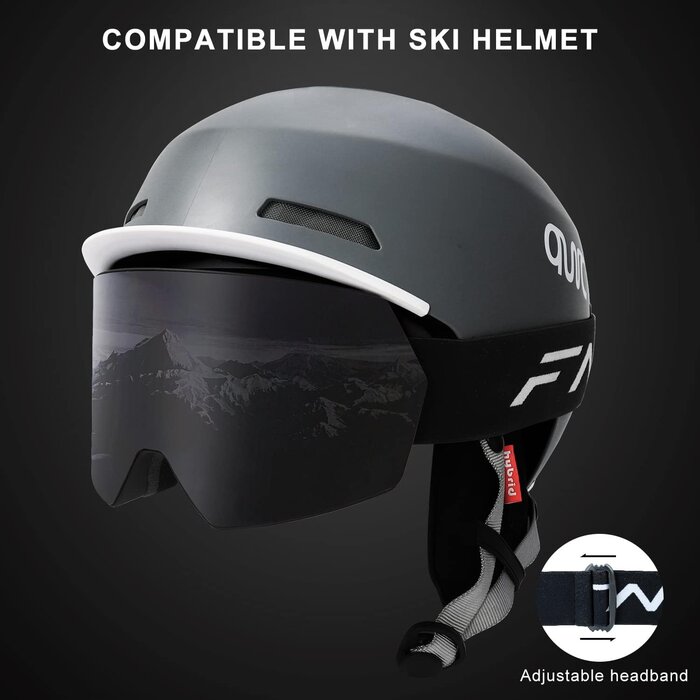 Masque de ski unisexe anti-buée OTG - Protection UV400 - Jusqu'à -30%