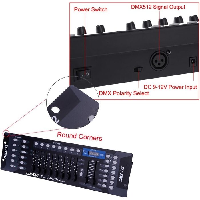 Contrôleur DMX 192 canaux pour éclairage DJ - Jusqu'à 33% de remise