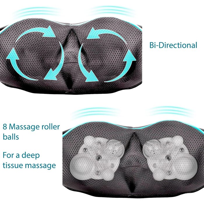 Masseur Shiatsu 3D pour corps entier avec chaleur - Jusqu'à 33% de remise