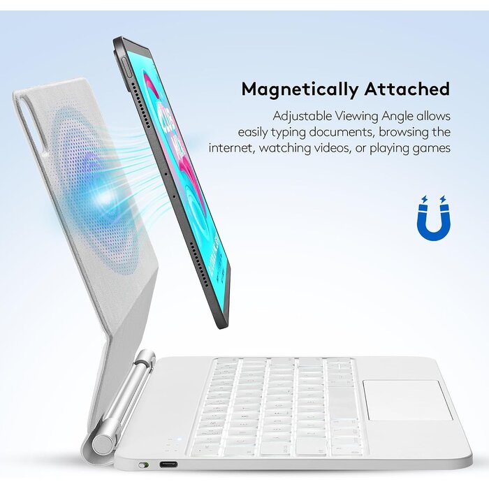 Étui clavier magnétique iPad Air/Pro QWERTZ - Jusqu'à -29%