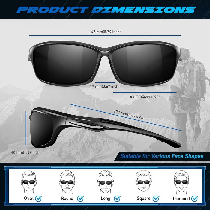 Lunettes de sport HD polarisées UV400 - Jusqu'à -31% sur nos modèles outlet