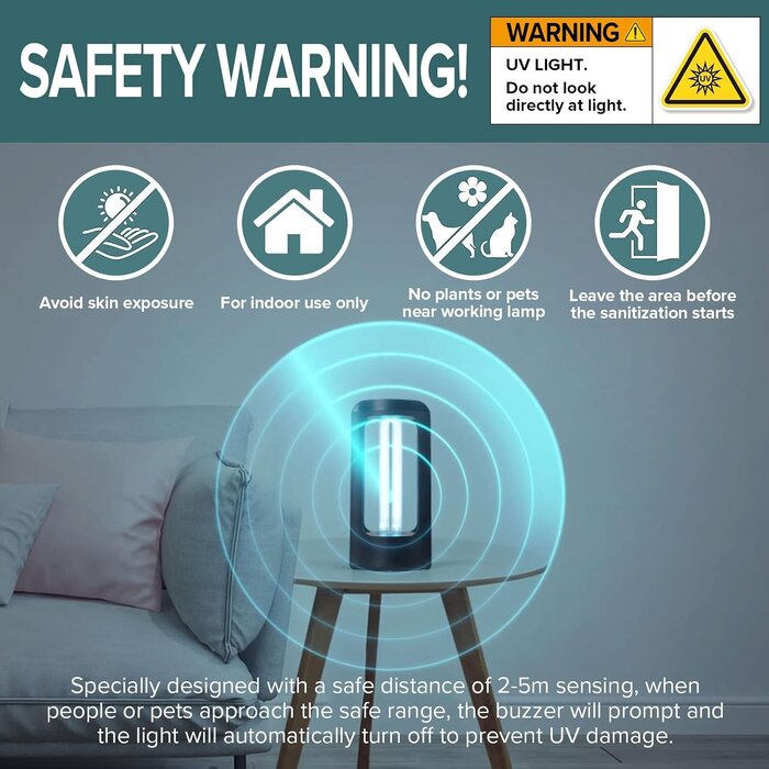 Lampe de stérilisation UV-C 27W avec télécommande - Jusqu'à 34% de remise