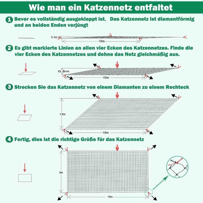 Filet de protection pour chat 10x3m - Renforcé - Jusqu'à -34% sur l'outlet