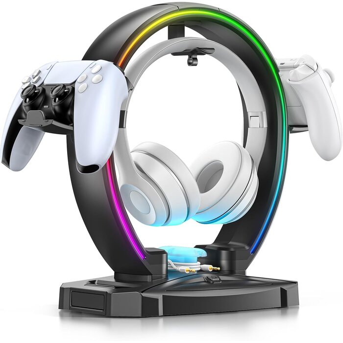 Support Gaming Casque et Manette LED RGB - Jusqu'à 32% de remise