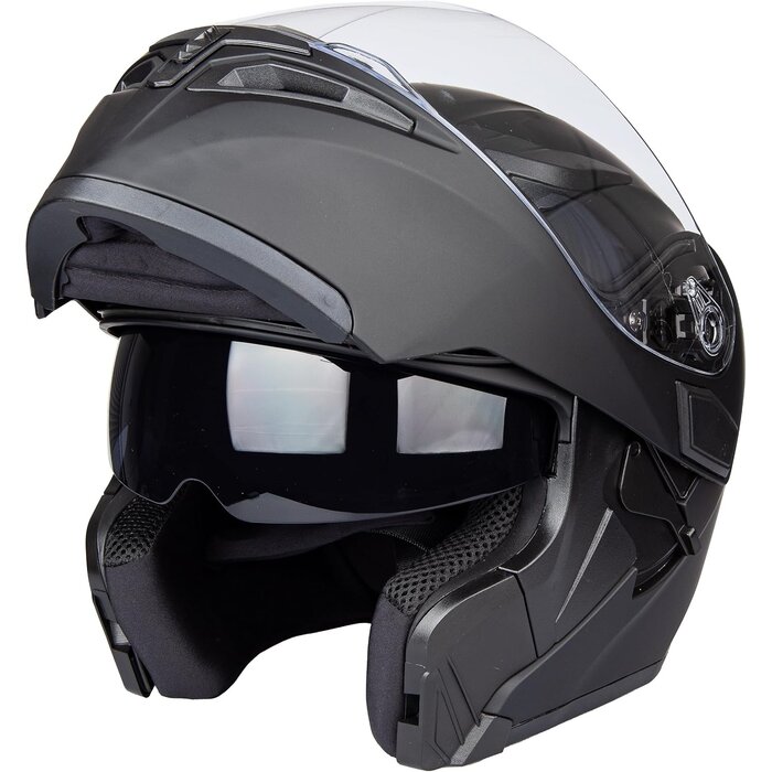 Casque moto modulaire noir mat XXL - Jusqu'à 34% de réduction
