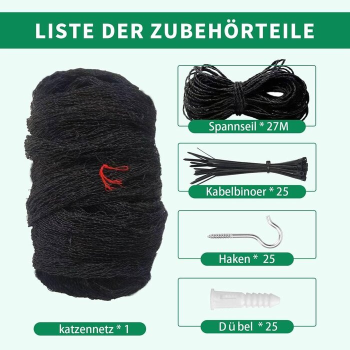 Filet de protection pour chat 10x3m renforcé acier - Jusqu'à -29%