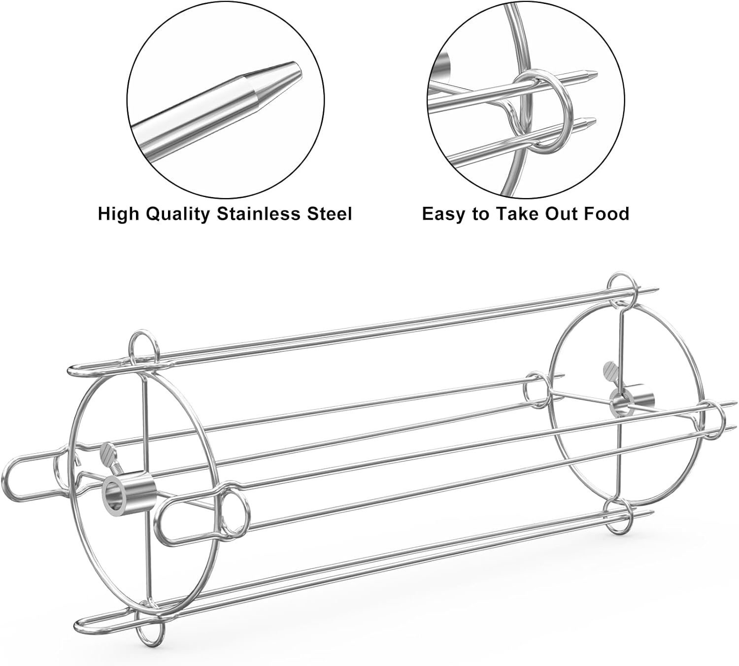 Kit de 4 brochettes pour rotissoire barbecue - Jusqu'à -27% sur l'outlet