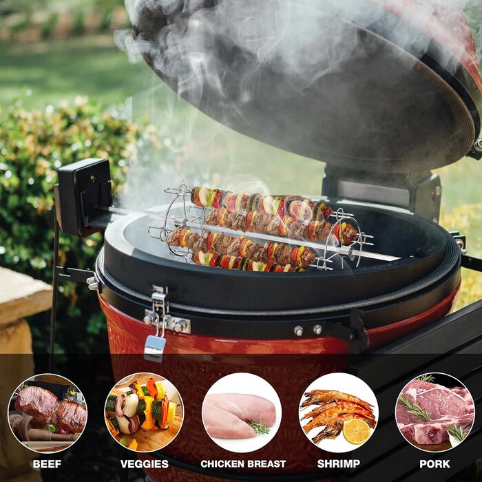 Kit de 4 brochettes pour rotissoire barbecue - Jusqu'à -27% sur l'outlet
