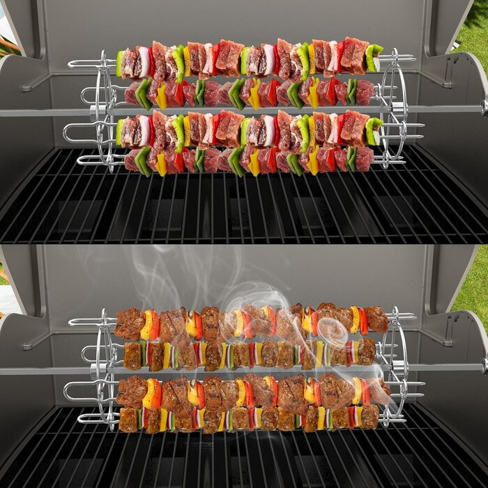 Kit de 4 brochettes pour rotissoire barbecue - Jusqu'à -27% sur l'outlet