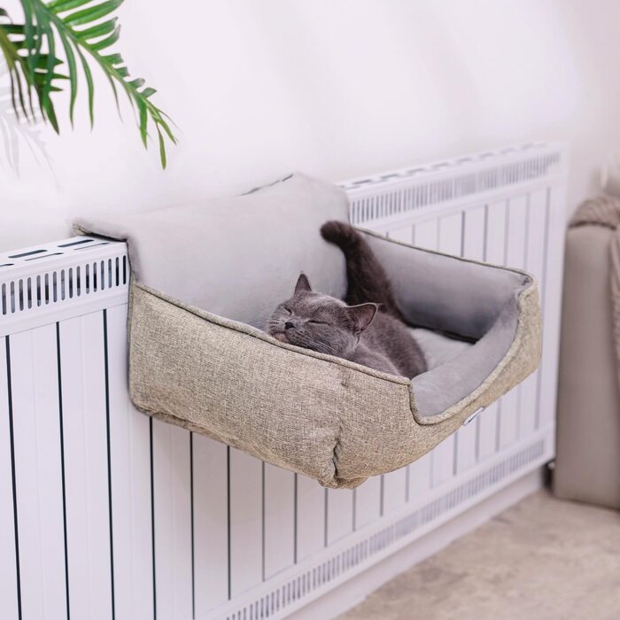 Hamac de radiateur pour chat - Beige - Jusqu'à -32% sur le prix